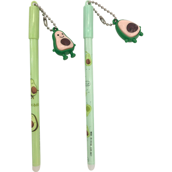 Ручка шариковая синяя с подвеской deVENTE Avocado корпус ассорти , арт. 5073123