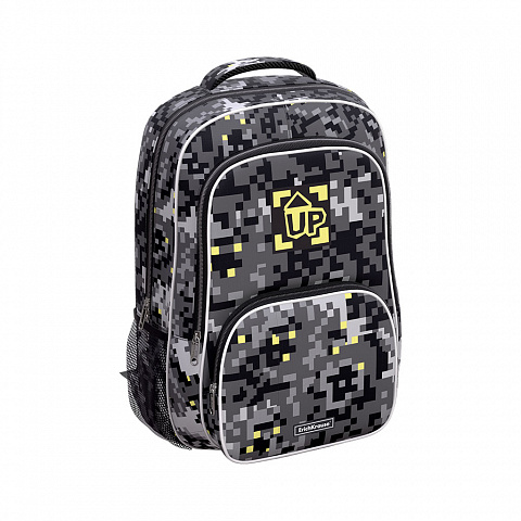 Рюкзак ERICH KRAUSE ErgoLine Pixel Game уплотненная спинка c вентилируемыми вставками, арт. 58123