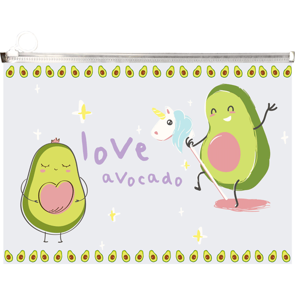 Папка конверт на молнии А4 deVENTE Avocado, арт. 3072112