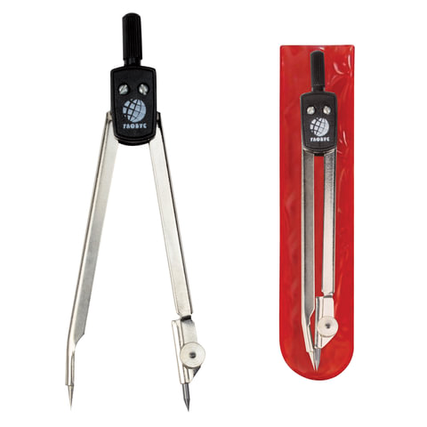 Циркуль в чехле GLOBUS Юниор, арт. ЦЧ-20-10