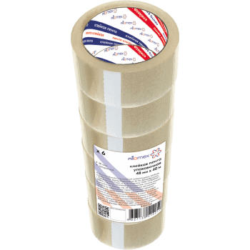 Скотч прозрачный 48*40 ATTOMEX 38мкр, арт. 4164714
