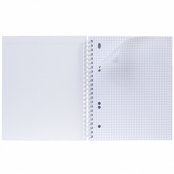 Тетрадь А5 96л клетка спираль ХАТБЕР Megapolis твердая обложка, арт. 96Тт5B1гр_12360