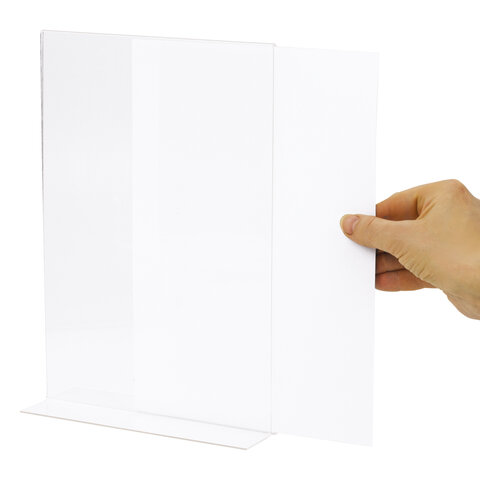 Подставка для рекламных материалов вертикикальная 210*297 BRAUBERG двусторонняя, арт. 290423