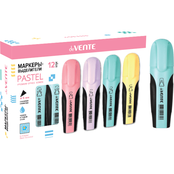 Маркер текстовой бирюзовый 1-5мм deVENTE Pastel , арт. 5045903