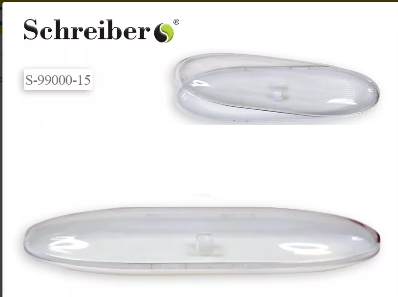 Футляр для подарочной ручки SCHREIBER корпус пластиковый белый прозрачная крышка, арт. S-99000-15