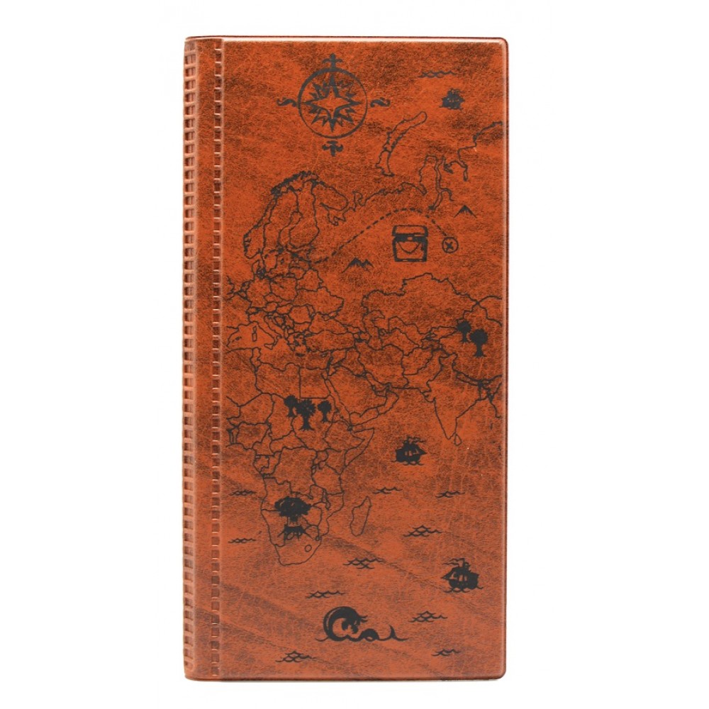 Альбом для нумизматов ДПС коричневый на 72 монеты, арт. 2858-104