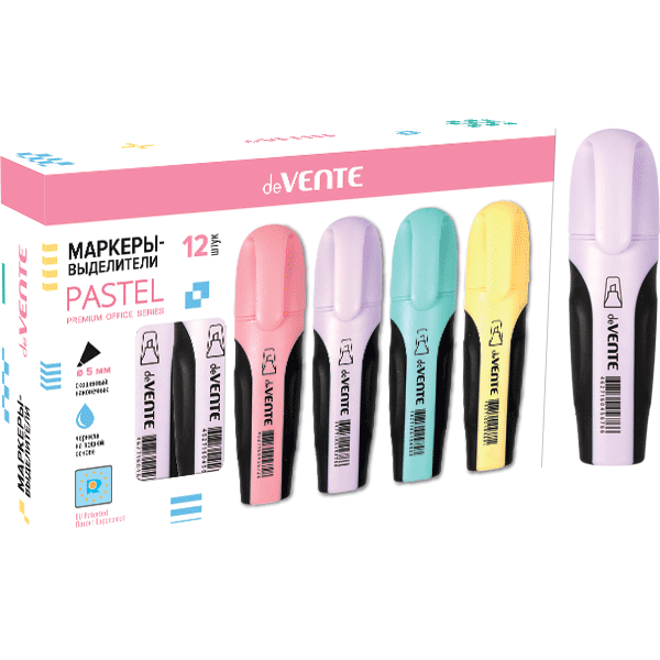 Маркер текстовой сиреневый 5мм deVENTE Pastel , арт. 5045902