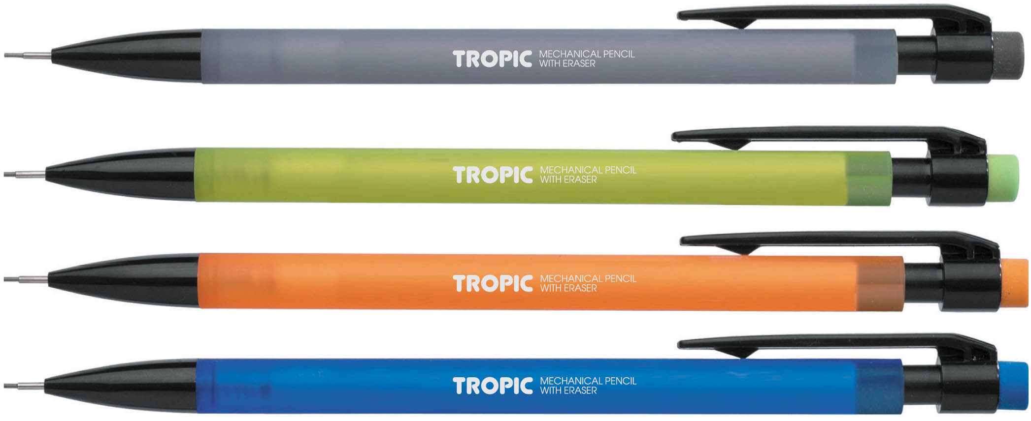 Карандаш автоматический с ластиком 0,5мм ERICH KRAUSE Tropic корпус ассорти soft-touch , арт. 20338