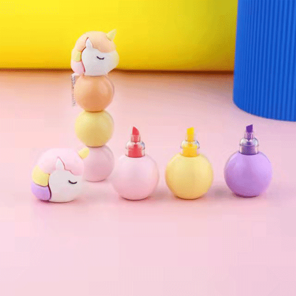 Набор текстовых маркеров 3цв deVENTE Kawaii Unicorn мини, арт. 5045207