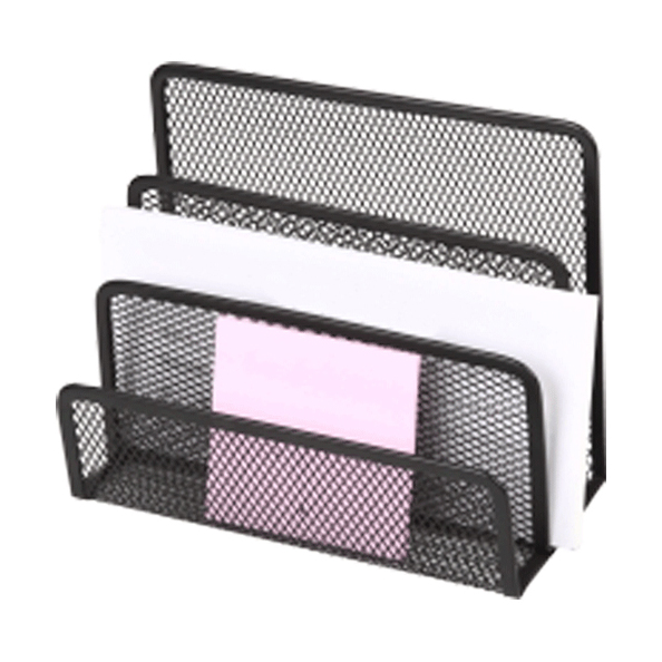 Подставка для бумаг 3 отделения 17*8*13,5см deVENTE металлическая черная, арт. 3041006