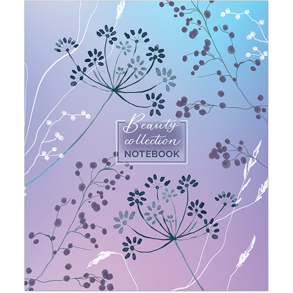 Тетрадь А5  96л кл ПОЛИНОМ Нежные паттерны ассорти, арт. 3318