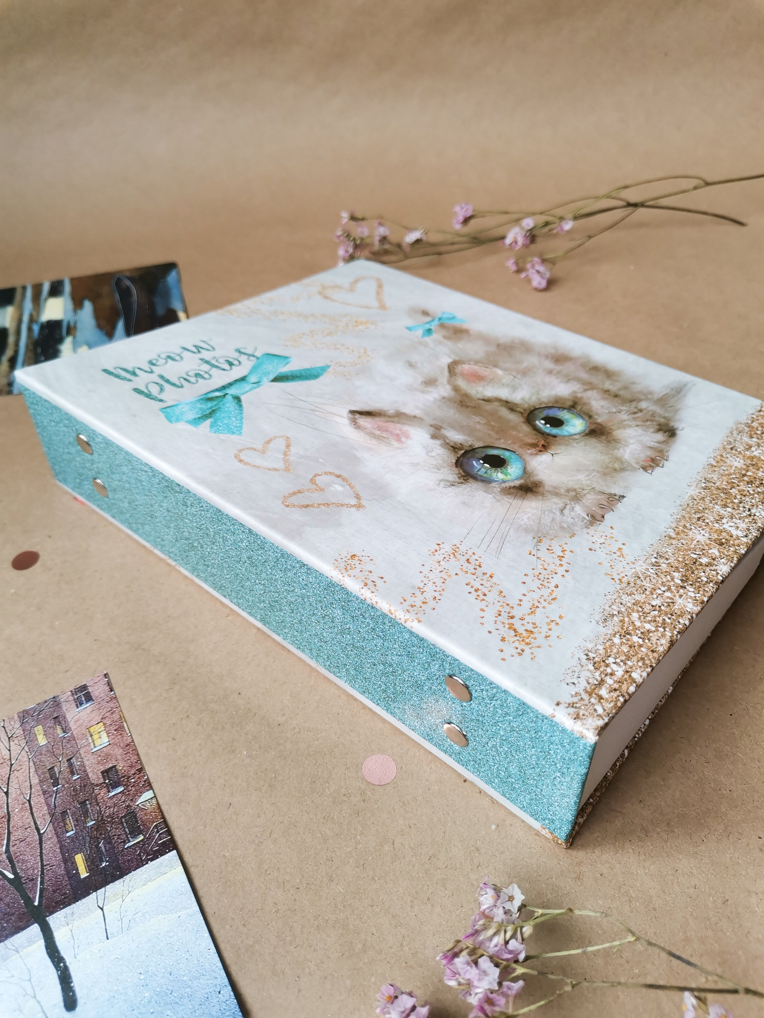 Фотоальбом 10*15 200ф ПОЛИНОМ Sweet Kittens Чёрный котёнок, арт. FA 200.002-2