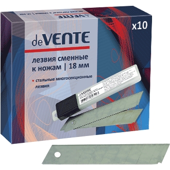 Лезвие сменное 18мм 10шт/упак deVENTE, арт. 4092301