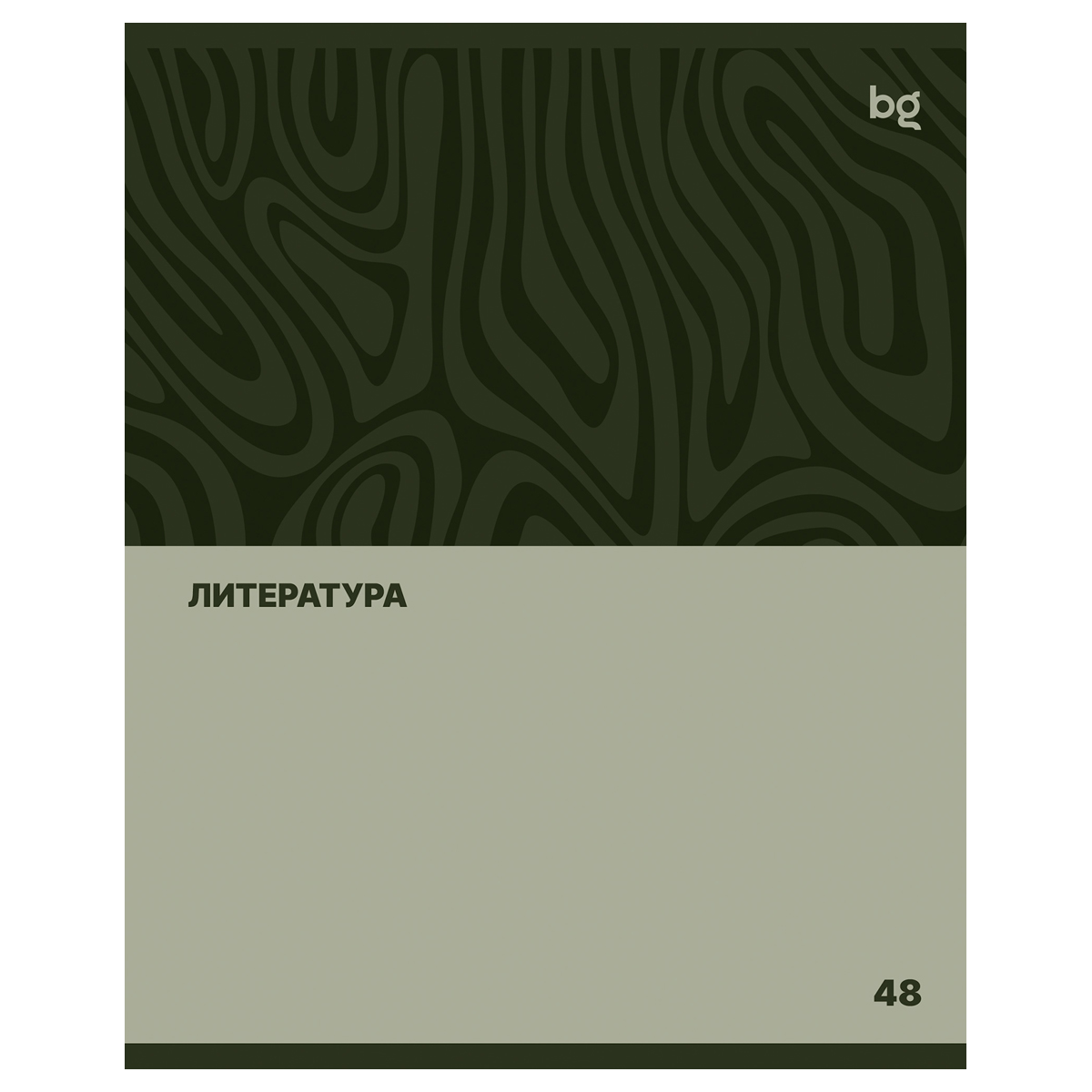 Тетрадь предметная Литература 48л линия BG Один цвет, арт. ТПск48 63781
