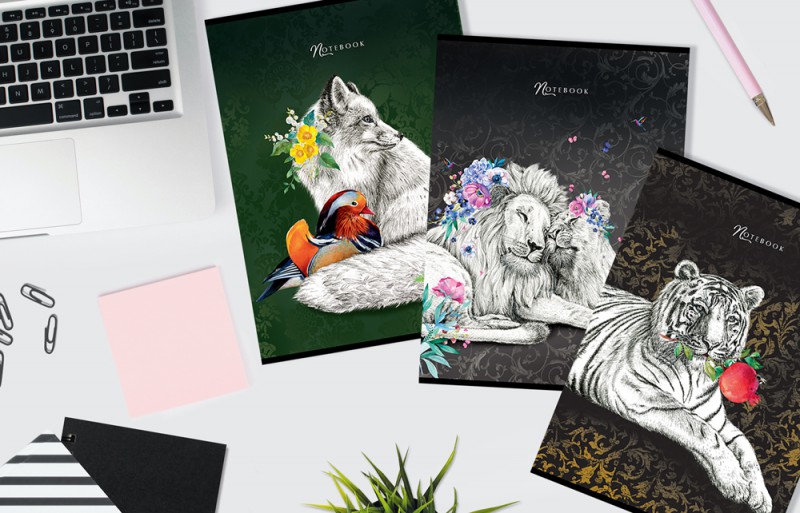 Тетрадь А4 80л клетка ПЗБМ Во сне и наяву ассорти, арт. 027040