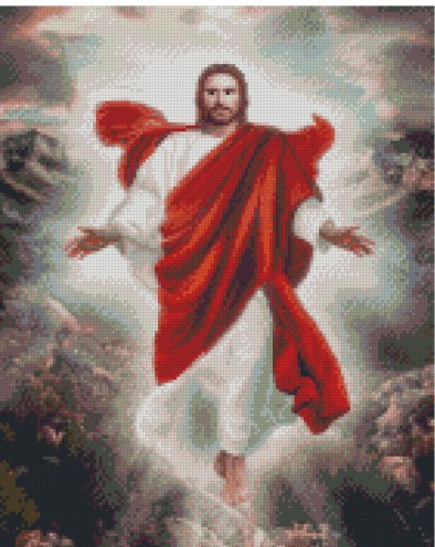 Набор для творчества Алмазная мозаика 40*50 без подрамника Иисус NN, арт. US0391