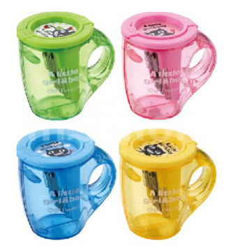 Точилка фигурная с контейнером 2 отверстия DELI Cup ассорти, арт. E0551