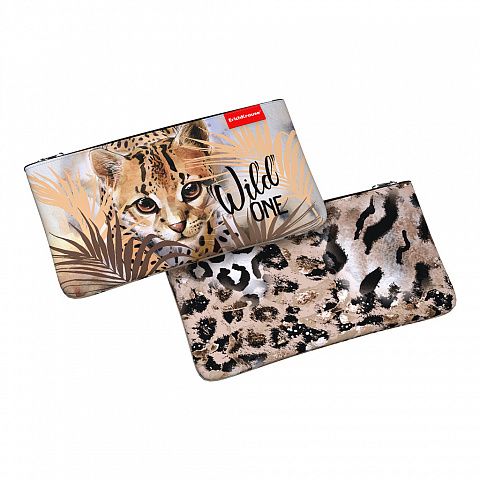 Пенал-косметичка 1 отделение ERICH KRAUSE Wild Cat, арт. 48488