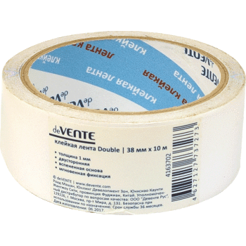 Скотч  2-х сторонний 38*10 полипропилен deVENTE, арт. 4163702