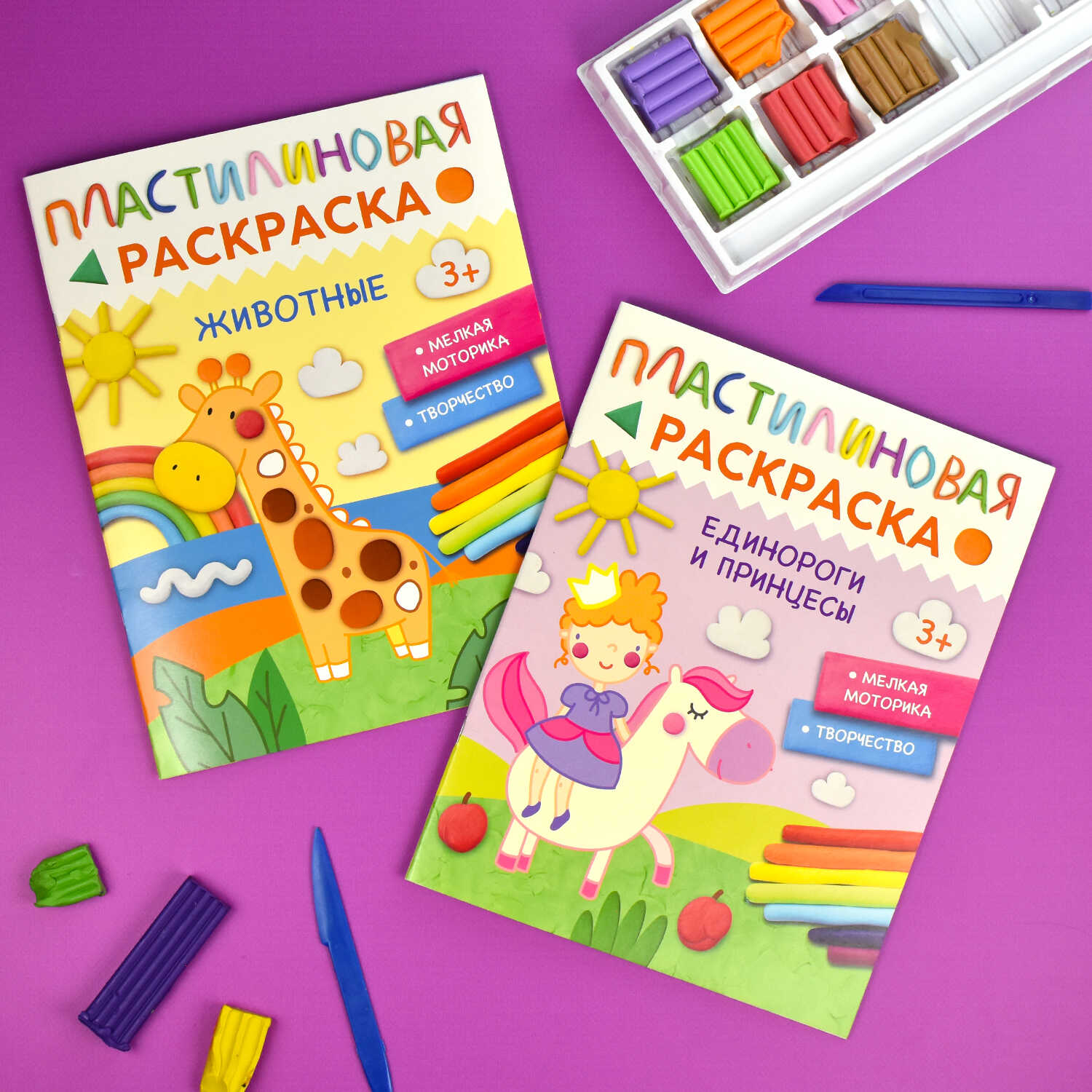 Раскраска пластилином А4 ФЕНИКС Единороги и принцесы , арт. 65801