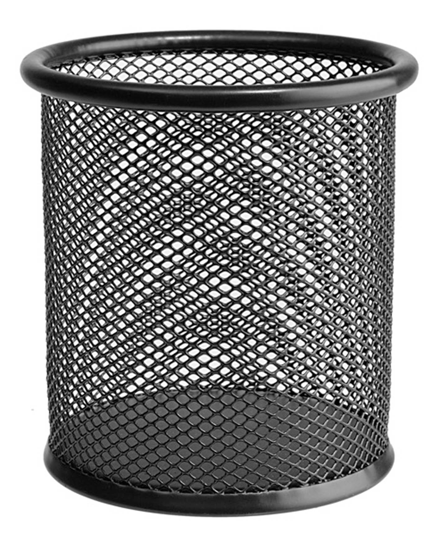 Подставка для письменных принадлежностей металлическая DELI круглая черная, арт. Е9172