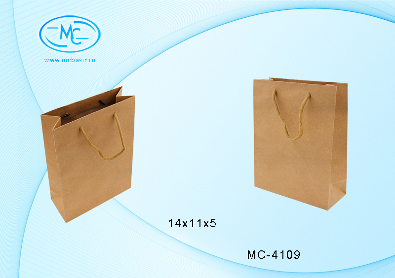 Пакет подарочный 11*14 крафт MC BASIR, арт. МС-4109