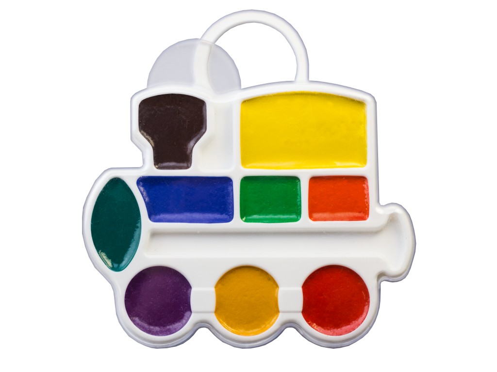 Краски акварельные 9цветов медовые ЛУЧ Паровозик пластик/коробка без кисти, арт. 11С 683-08