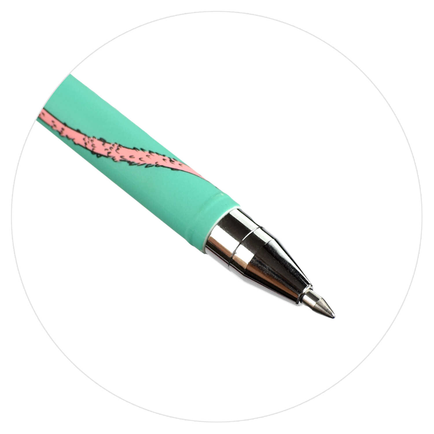 Ручка пиши-стирай гелевая синяя ФЕНИКС Упс компания корпус с рисунком soft-touch, арт. 62562