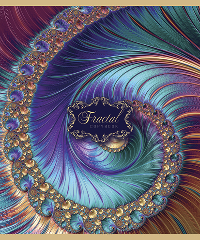 Тетрадь А5 48л клетка ПЗБМ Фрактал ассорти, арт. 027310