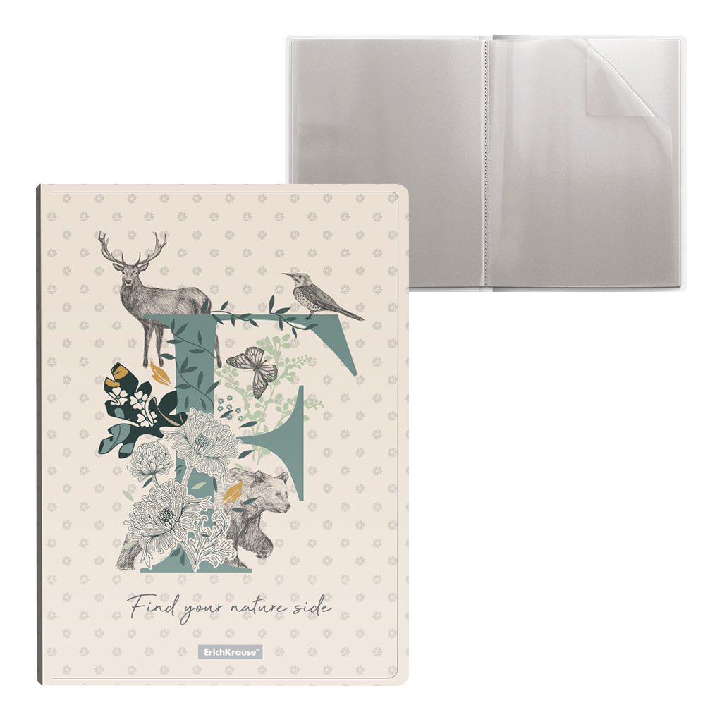 Папка с мультифорами 20стр ERICH KRAUSE Natural Life, арт. 54078