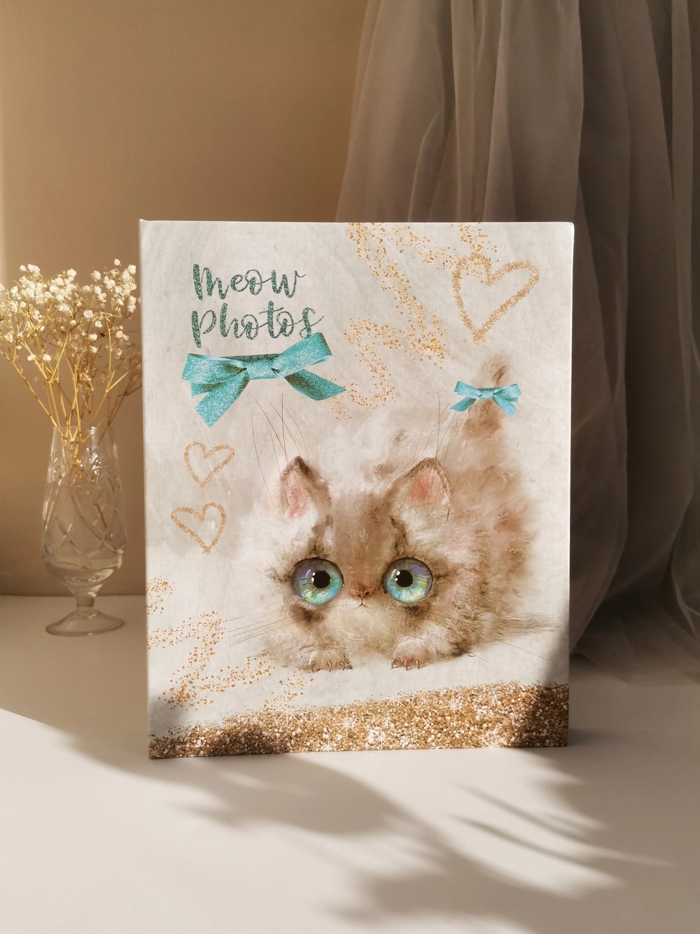 Фотоальбом 10*15 200ф ПОЛИНОМ Sweet Kittens Белый котёнок, арт. FA 200.002-1/FA 200RV.002-1