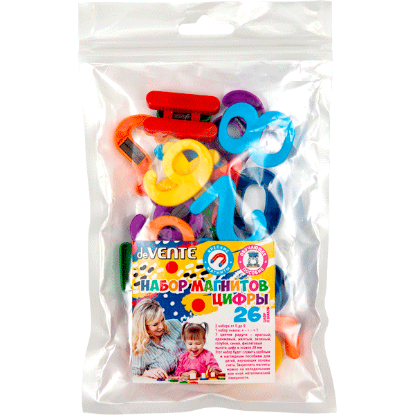 Касса цифр на магнитах Магнитные цифры deVENTE 26шт/упак, арт. 8071903