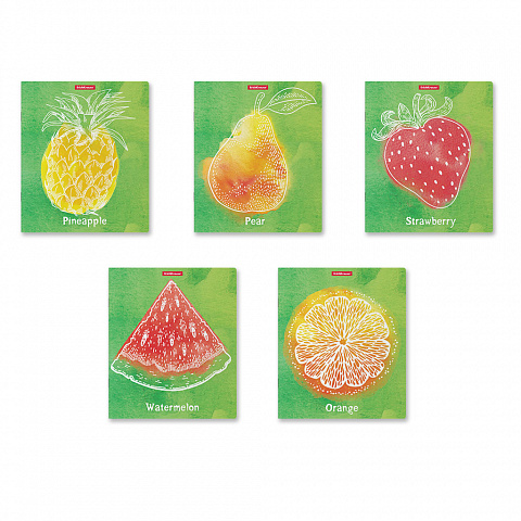 Тетрадь А5 48л клетка ERICH KRAUSE Fresh пластиковая обложка ассорти, арт. 51462