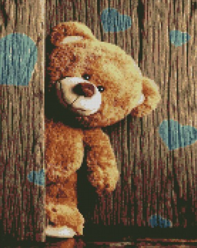 Набор для творчества Алмазная мозаика 40*50 без подрамника Мишка NN, арт. US0286
