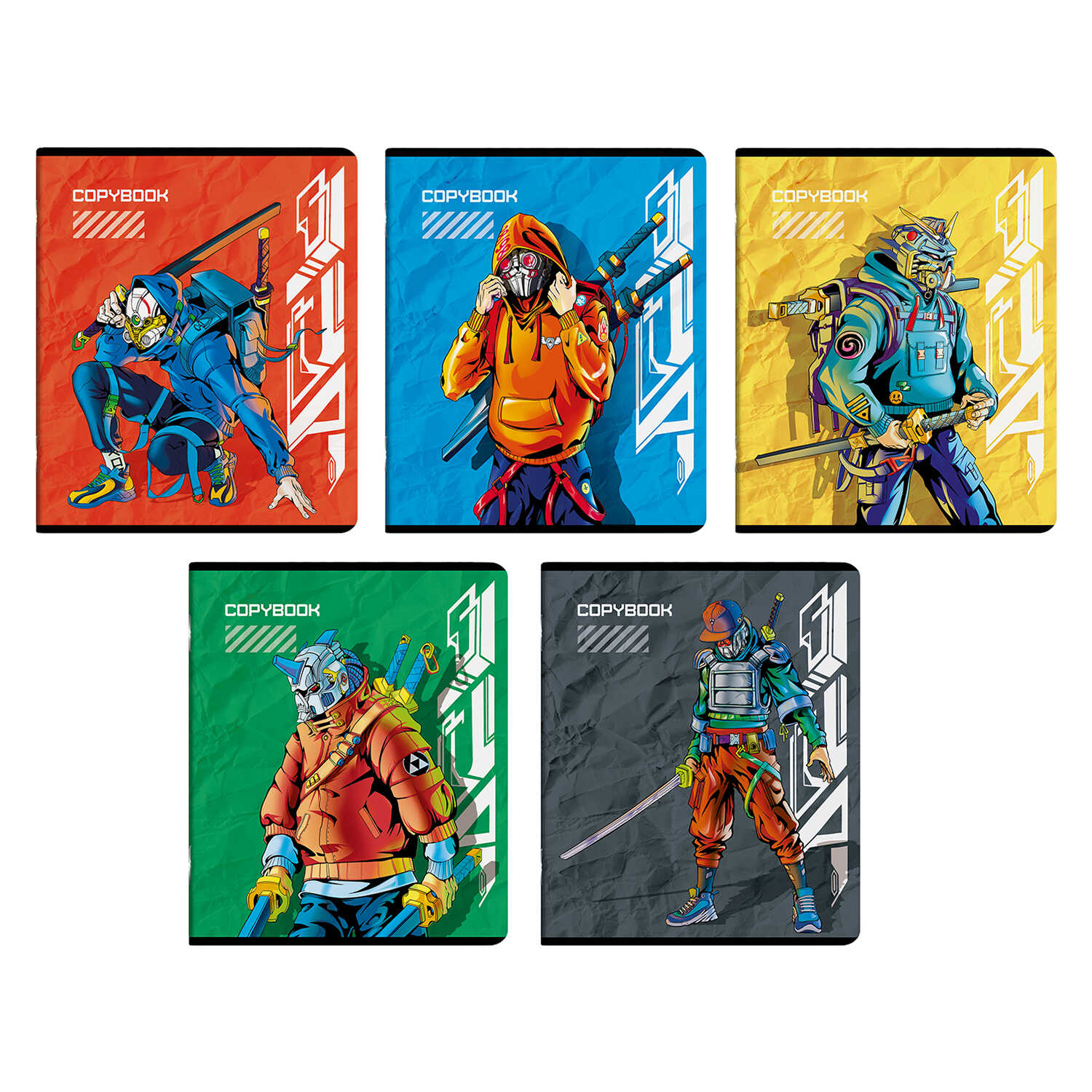 Тетрадь А5 48л клетка ФЕНИКС Супергерои ассорти, арт. 59113