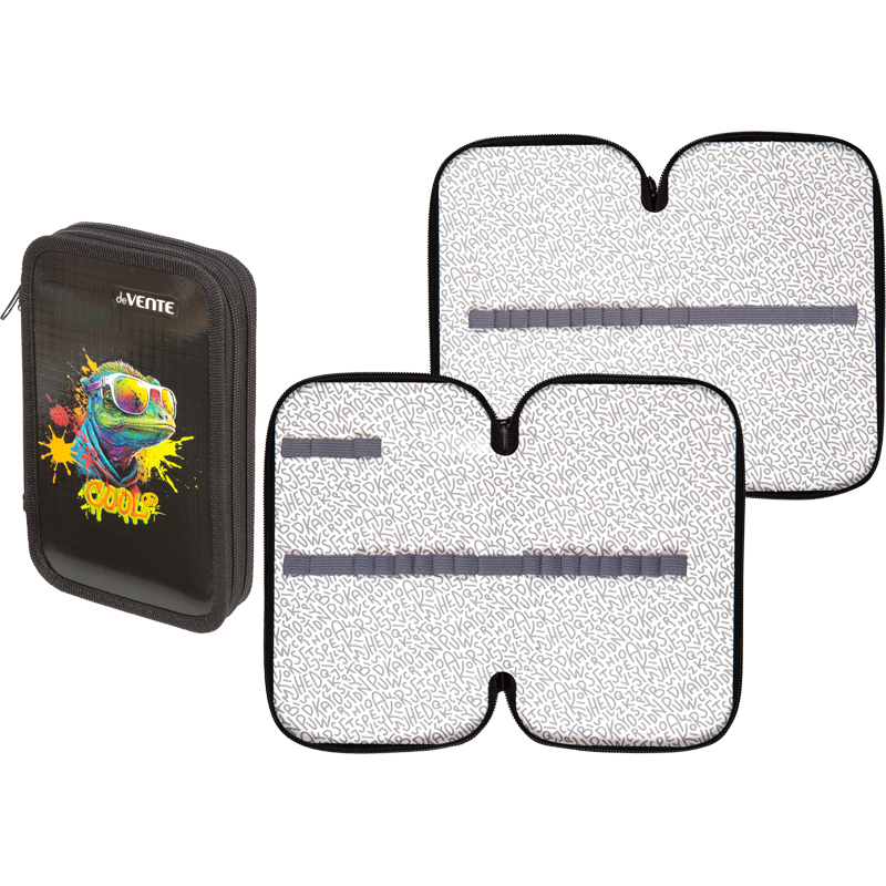 Пенал 2 отделения deVENTE Cool Lizard, арт. 7012517