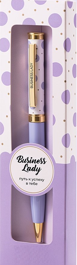 Ручка подарочная шариковая синяя BE HAPPY Акцент Business Lady поворотный механизм , арт. 22