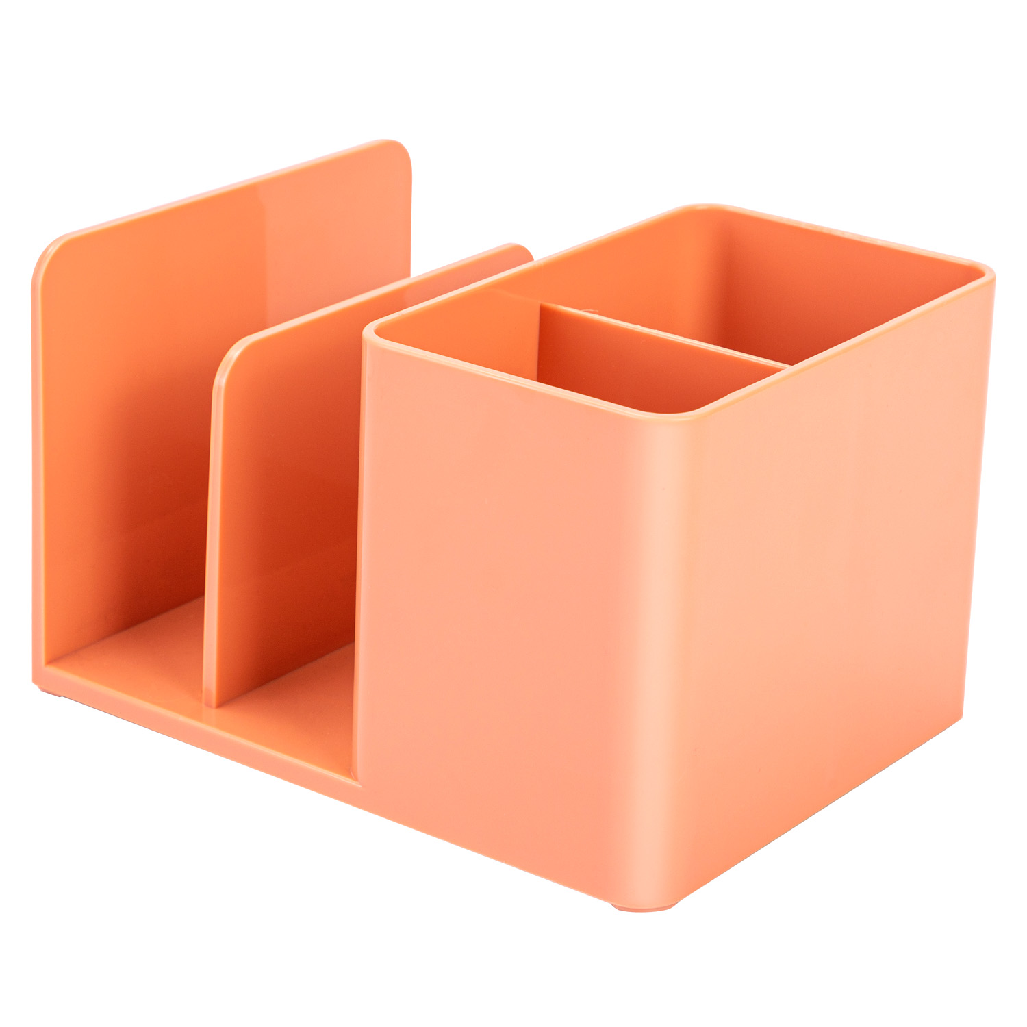 Подставка для письменных принадлежностей 4 отделения DELI NuSign розовая, арт. ENS950-pink