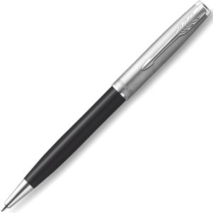 Ручка подарочная шариковая черная PARKER Sonnet K546 Black корпус черный/серебро в футляре, арт. 2146867