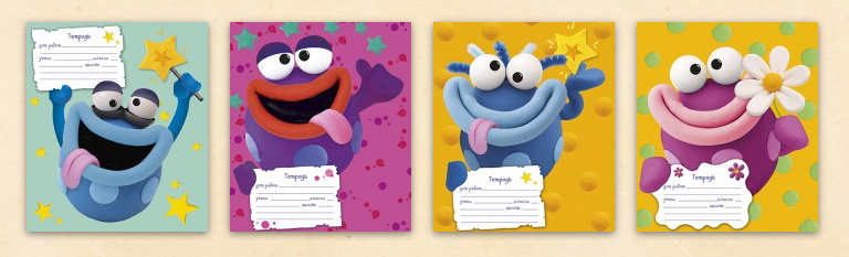 Тетрадь А5 18л клетка ПЗБМ Пузырики ассорти, арт. 018287