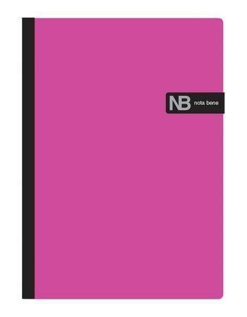 Тетрадь А5 120листов клетка склейка Fluor ERICH KRAUSE розовая с магнитной закладкой, арт. 39449