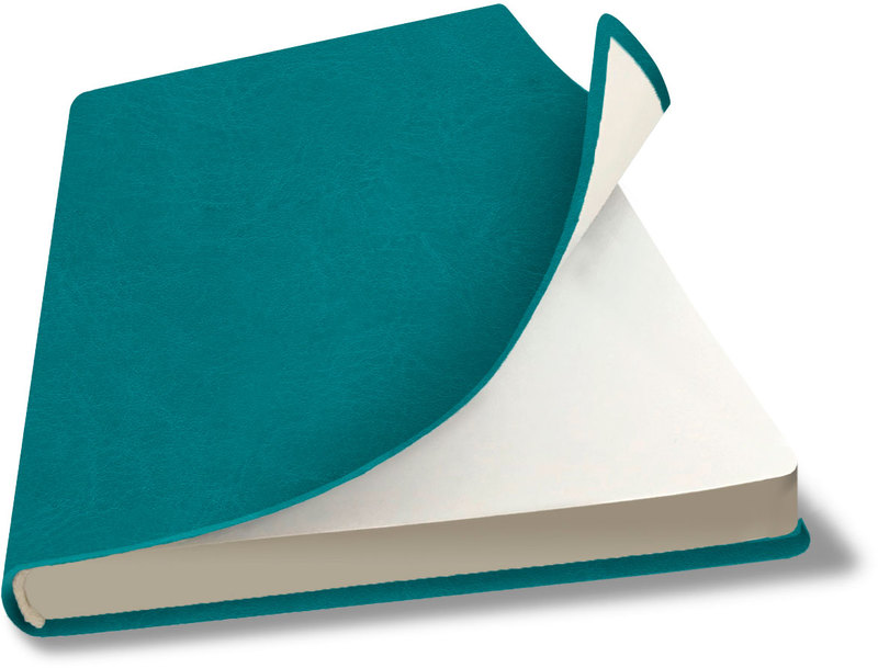 Блокнот/скетчбук А5 80л 80г/м2 склейка LAMARK Salut Flex бирюзовый кремовая бумага , арт. 01128-LB