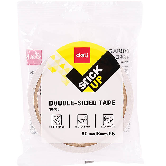 Скотч  2-х ст 18мм*10м на бумажной основе DELI, арт. 30406