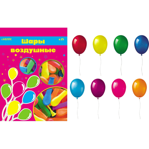 Шар латексный 12"(30см) Перламутровый deVENTE ассорти, арт. 9061115/9061101