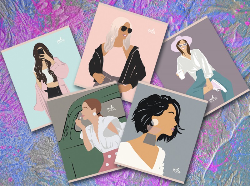 Тетрадь А5 48л клетка ПЗБМ Модная девчонка ассорти, арт. 028954