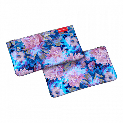 Пенал-косметичка 1 отделение ERICH KRAUSE Light Misty Flowers, арт. 52322