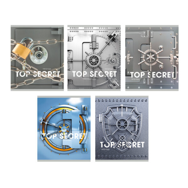 Тетрадь А5 48л клетка LISTOFF TOP SECRET ассорти, арт. ТКФ2Л488399