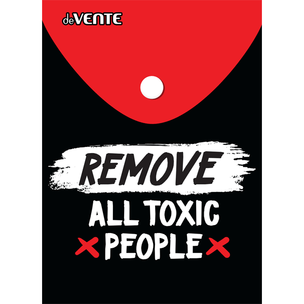 Папка конверт на кнопке А6 150мкр deVENTE Remove all toxic вертикальная, арт. 3079224