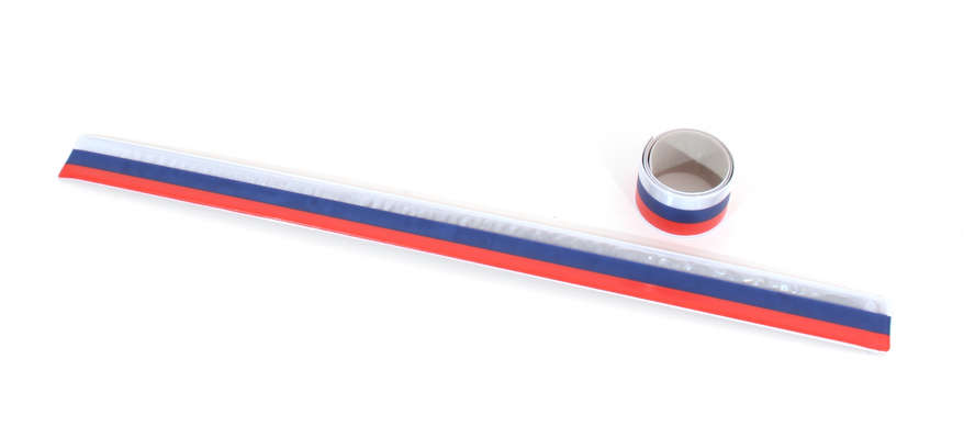 Световозвращающий браслет 3*40 Флаг России TUKZAR, арт. TZ-15198