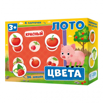 Игра настольная Лото Цвета ГЕОДОМ, арт. 5402